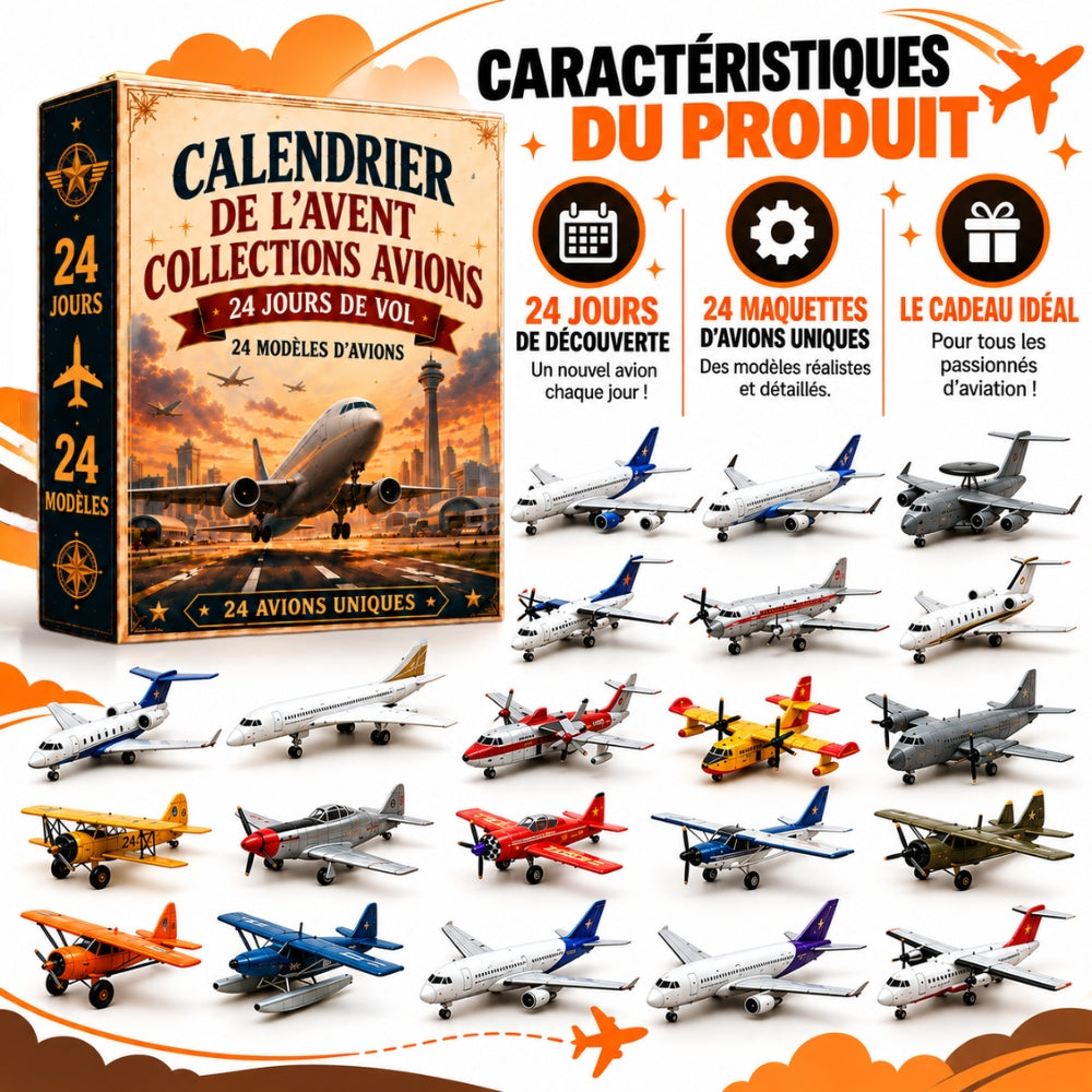 Calendrier de l'avent avions