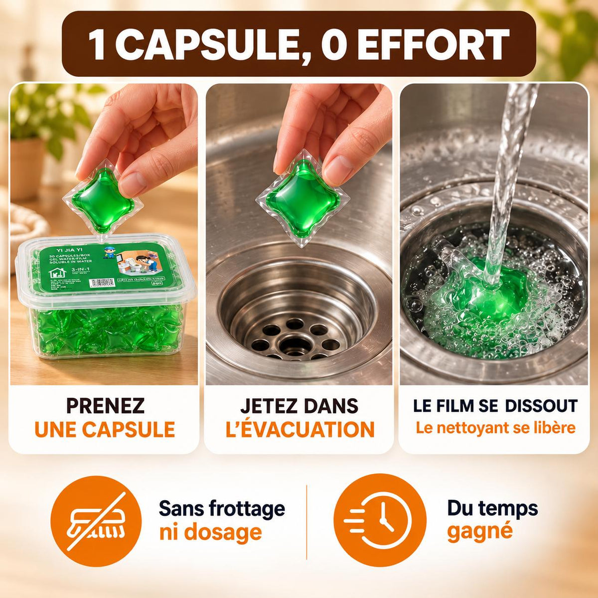 Capsules désodorisantes
