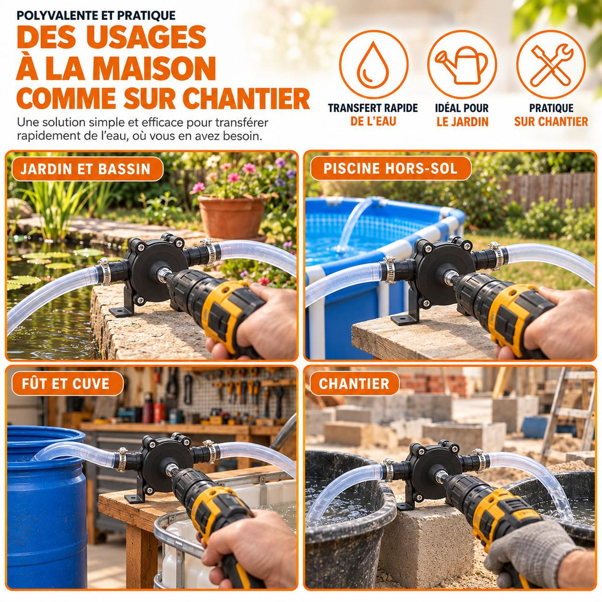 photo 3 Pompe pour perceuse