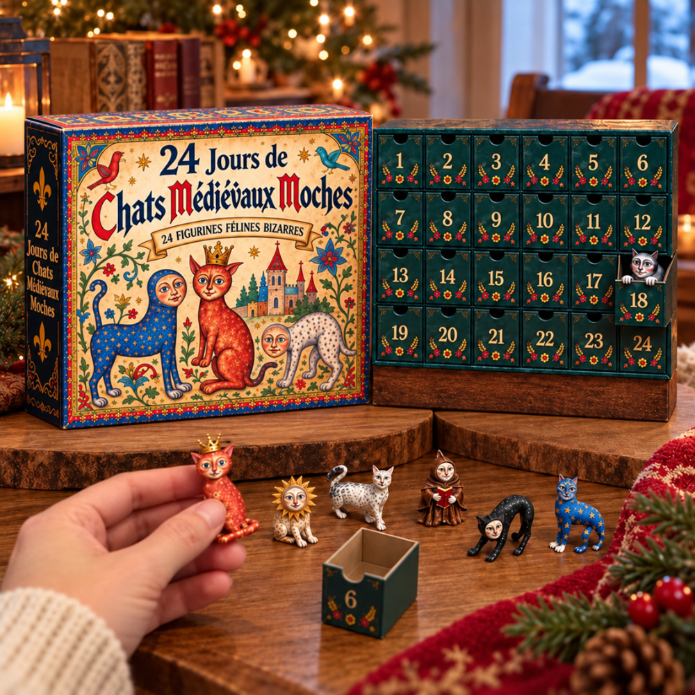 24 mini-figurines de chats