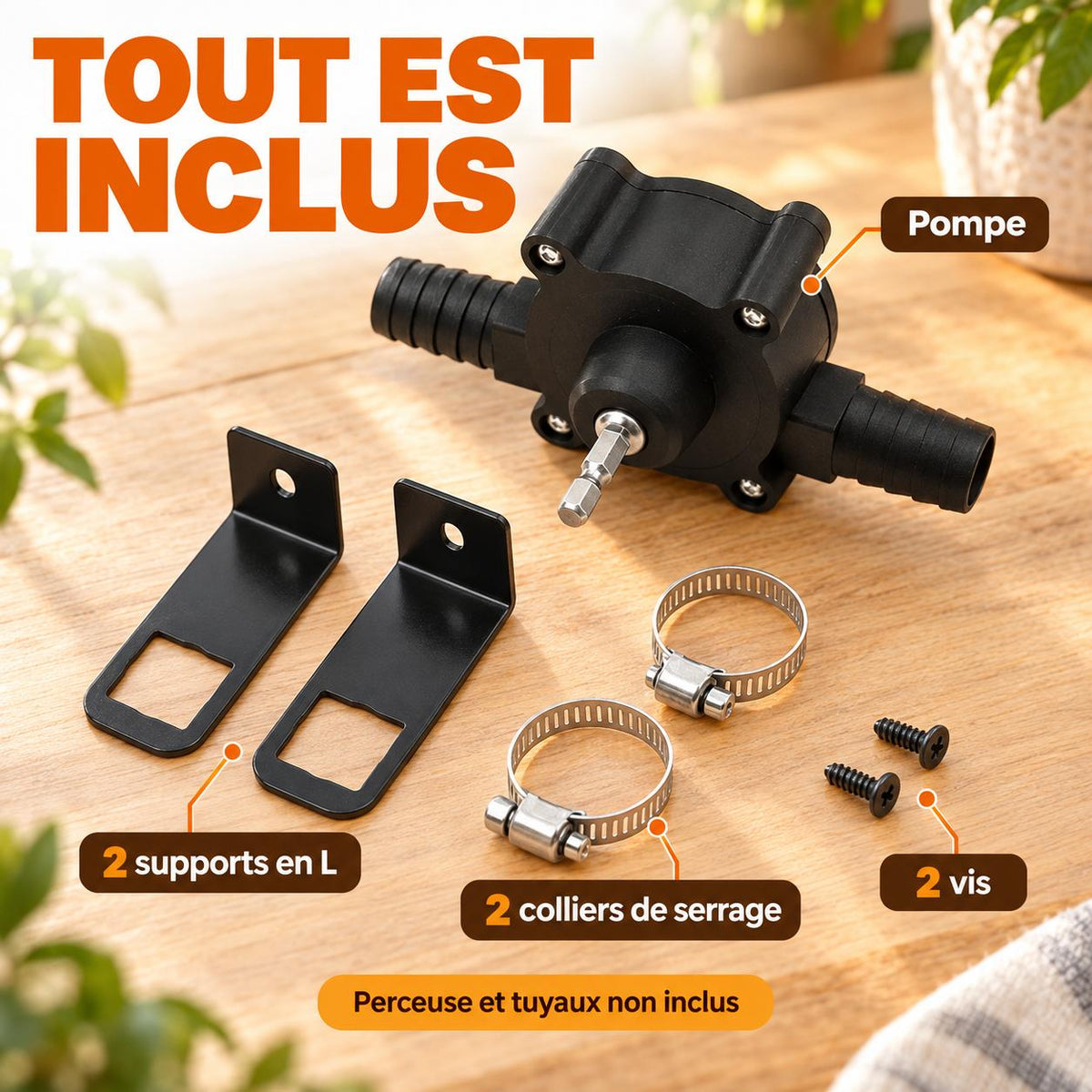 Pompe pour perceuse