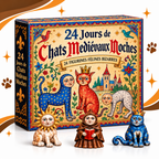 24 mini-figurines de chats