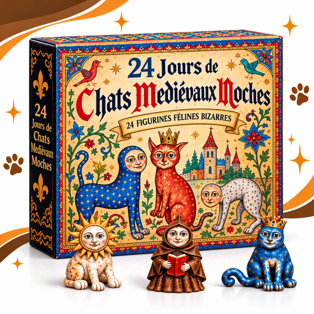 24 mini-figurines de chats